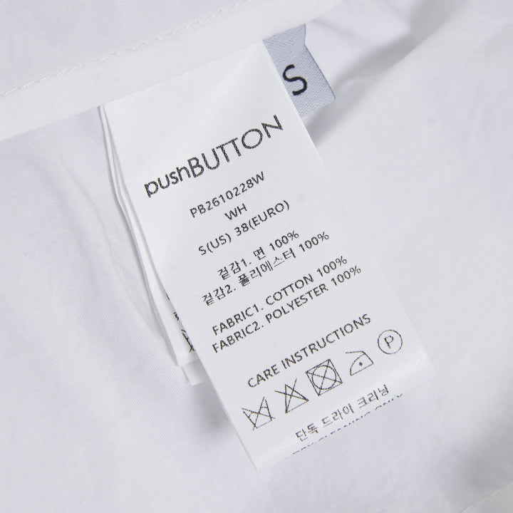 pushBUTTON White Voluminous Sleeveless Shirt – Available at Club 21, Official Retailer in Singapore, Malaysia & Thailand with Global Shipping Online