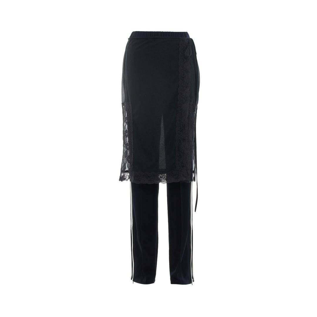 pushBUTTON Navy Skirt Layered Track Pants – Available at Club 21, Official Retailer in Singapore, Malaysia & Thailand with Global Shipping Online