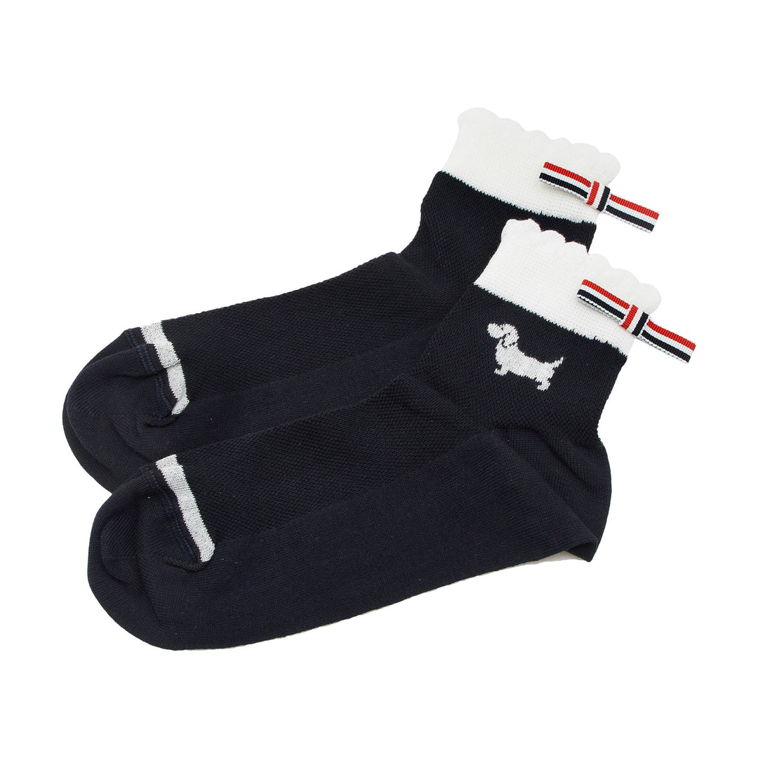 Thom Browne Hector Intarsia Pointelle Socks – Available at Club 21, Official Retailer in Singapore, Malaysia & Thailand with Global Shipping Online