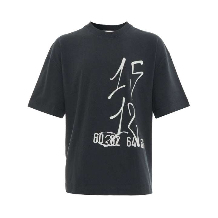 Oversized Artwork Numbers Tee