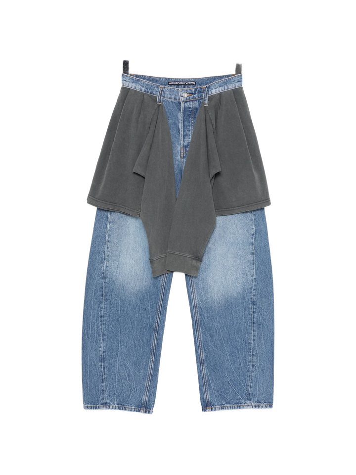 Pre-Styled Slouchy Jean with Tie