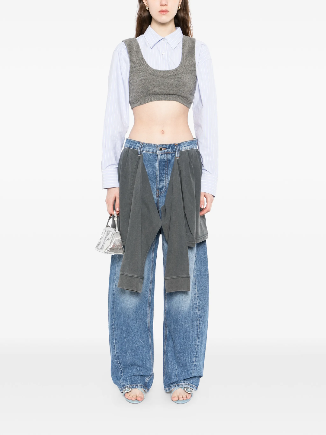Pre-Styled Slouchy Jean with Tie