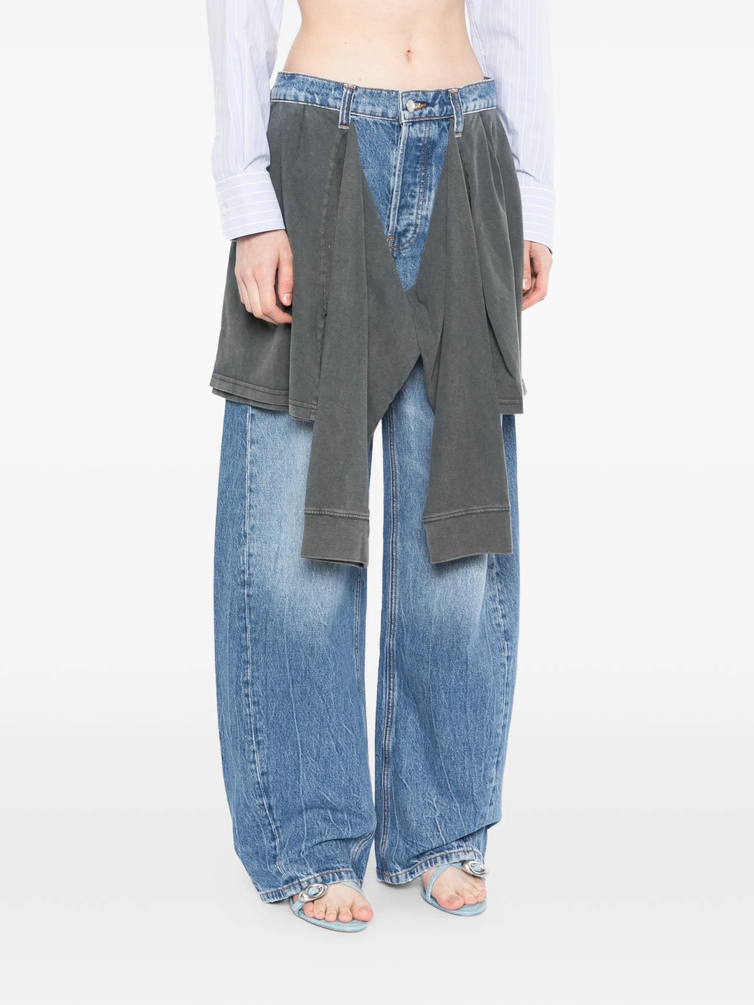 Pre-Styled Slouchy Jean with Tie