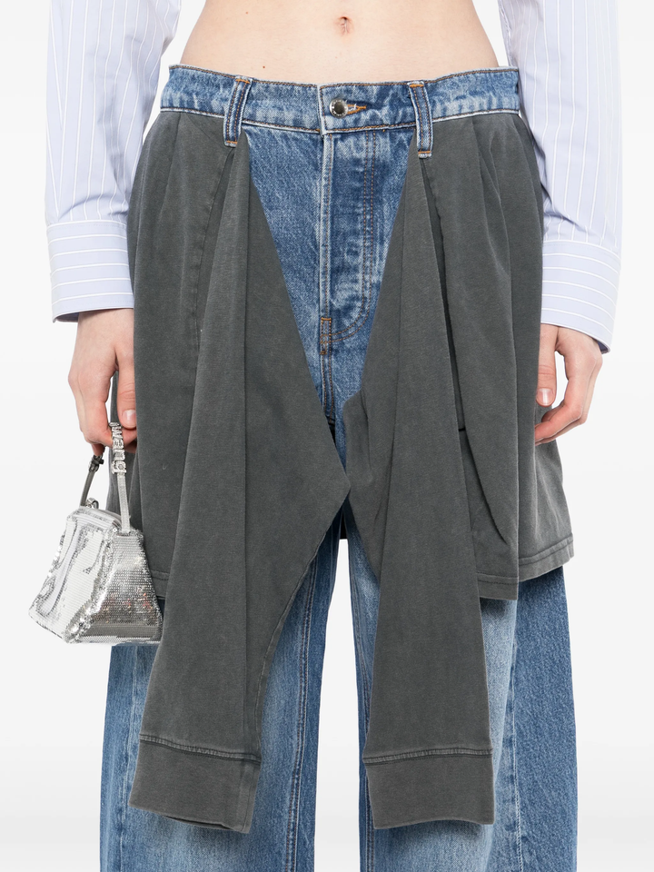 Pre-Styled Slouchy Jean with Tie