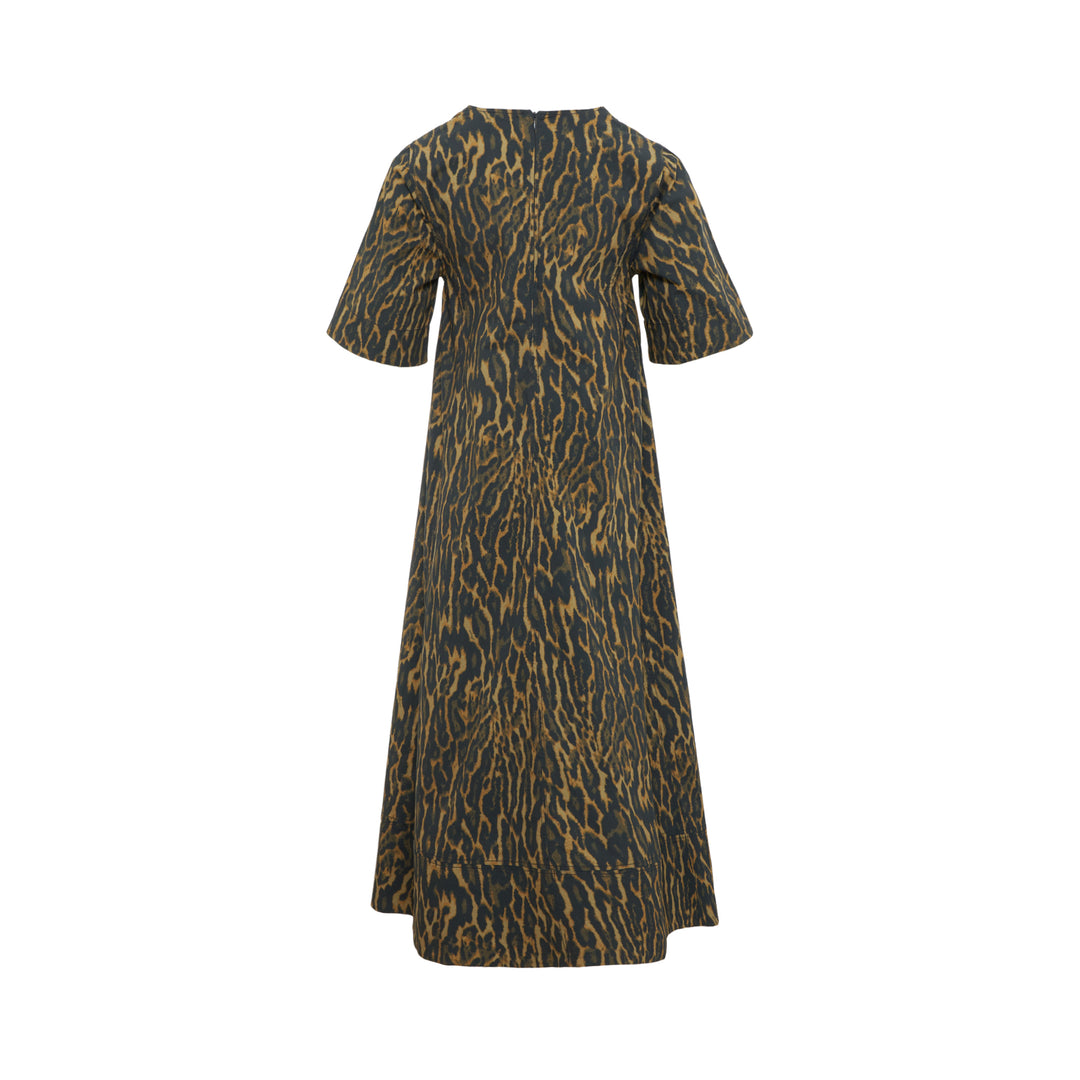 GANNI Printed Stretch Cotton A-Line Dress – Available at Club 21, Official Retailer in Singapore, Malaysia & Thailand with Global Shipping Online