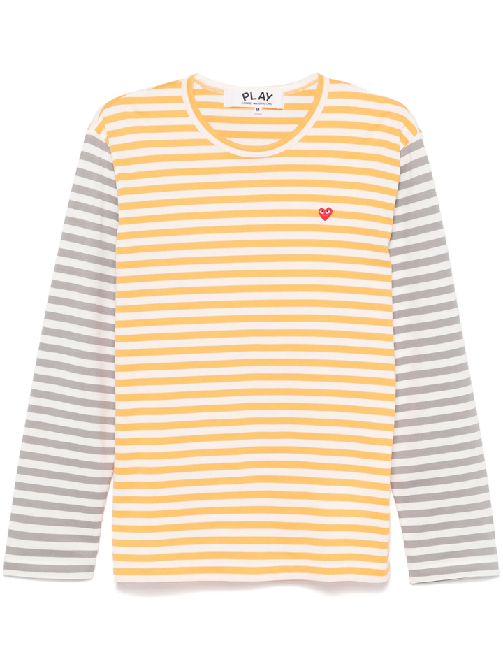 Bi-Color Striped Long Sleeve Tee