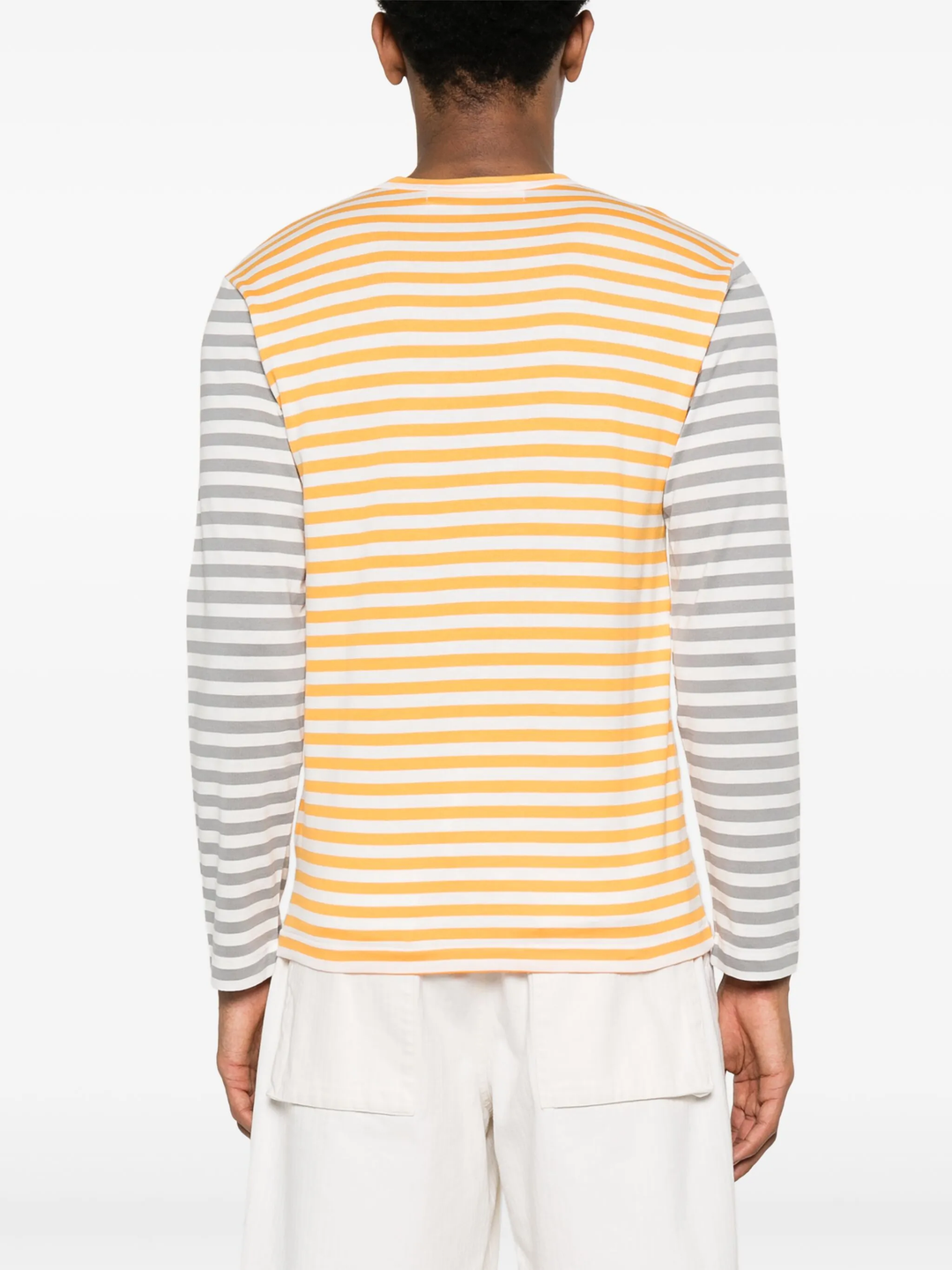 Bi-Color Striped Long Sleeve Tee