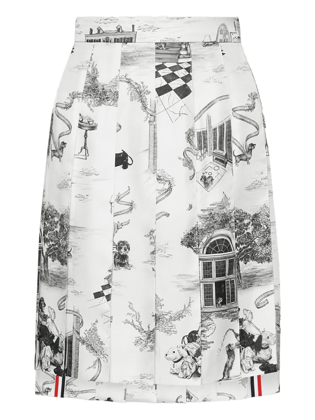 Classic Bermuda Length Pleat Skirt