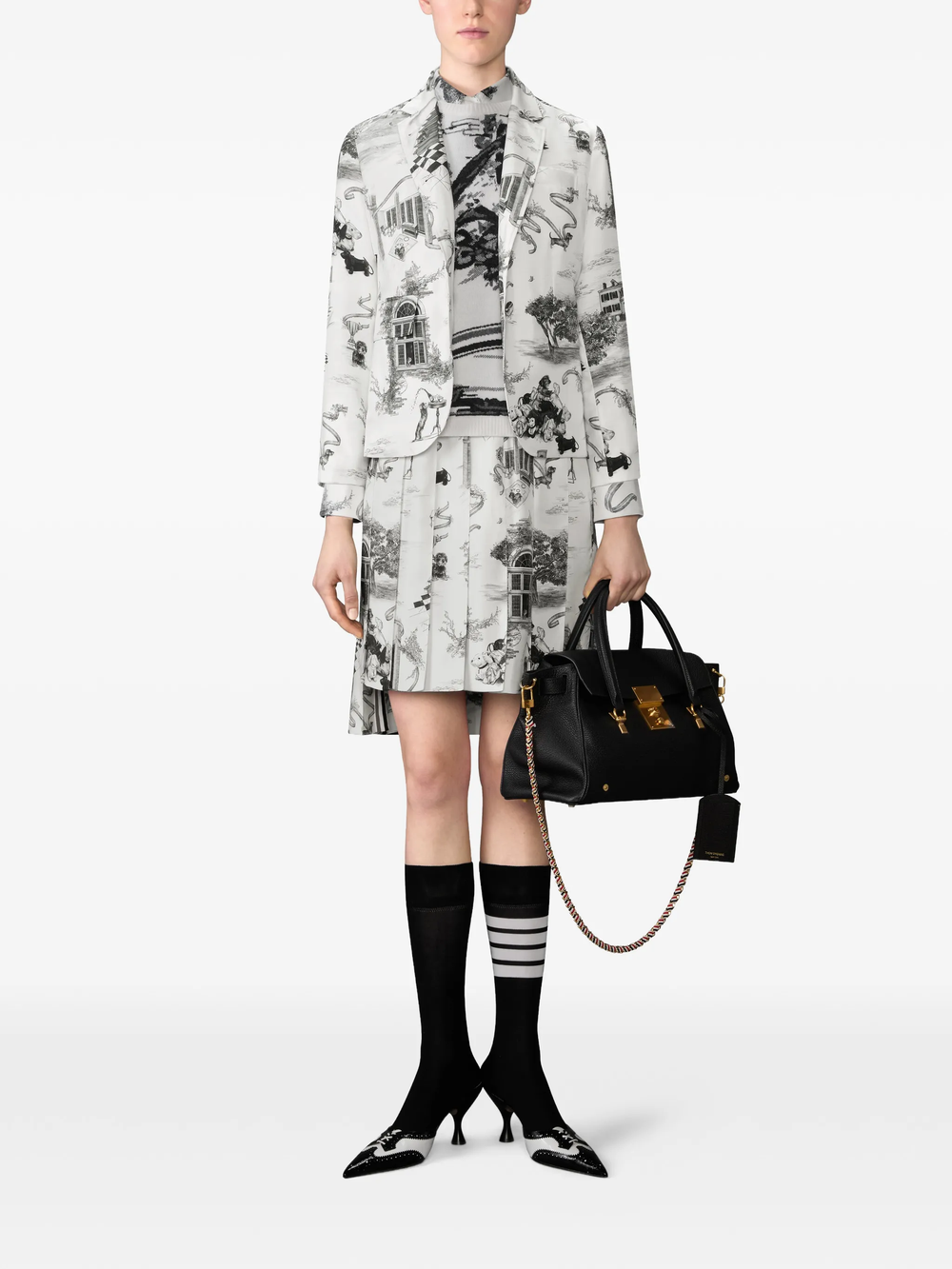 Thom Browne Classic Bermuda Length Pleat Skirt - view 2