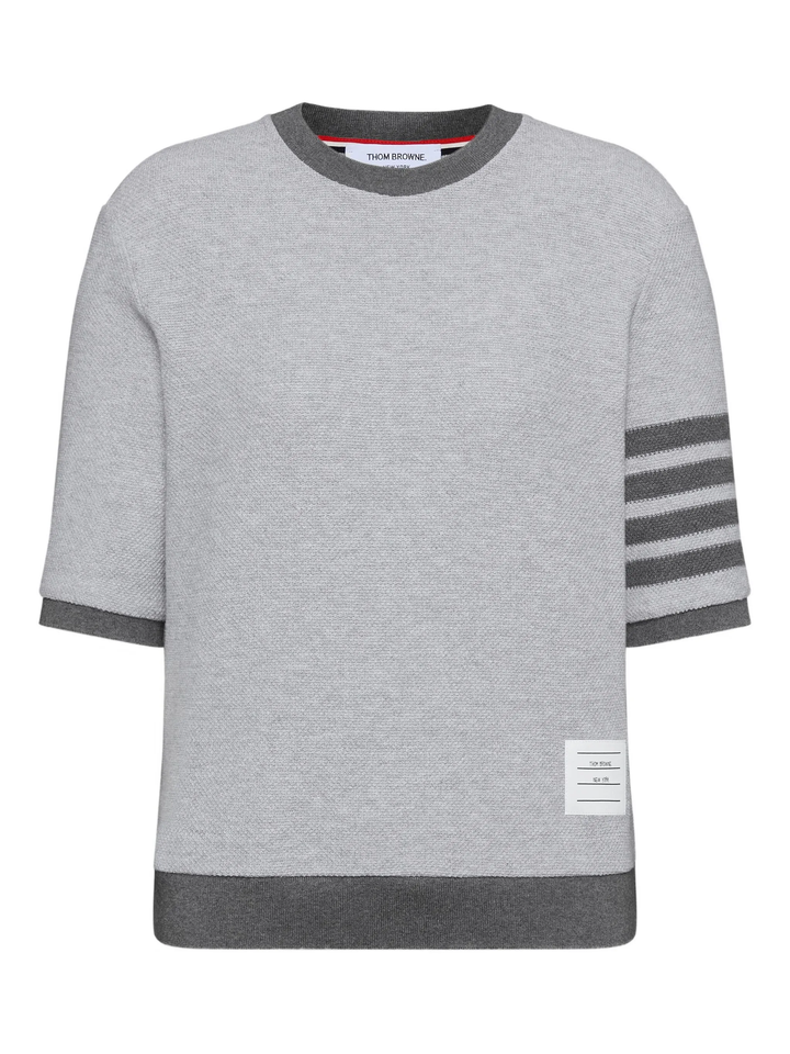 Rib Cuff Tee Textured Pique