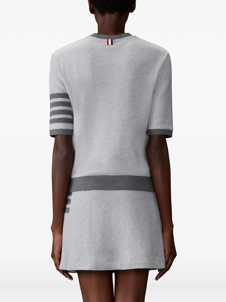 Rib Cuff Tee Textured Pique