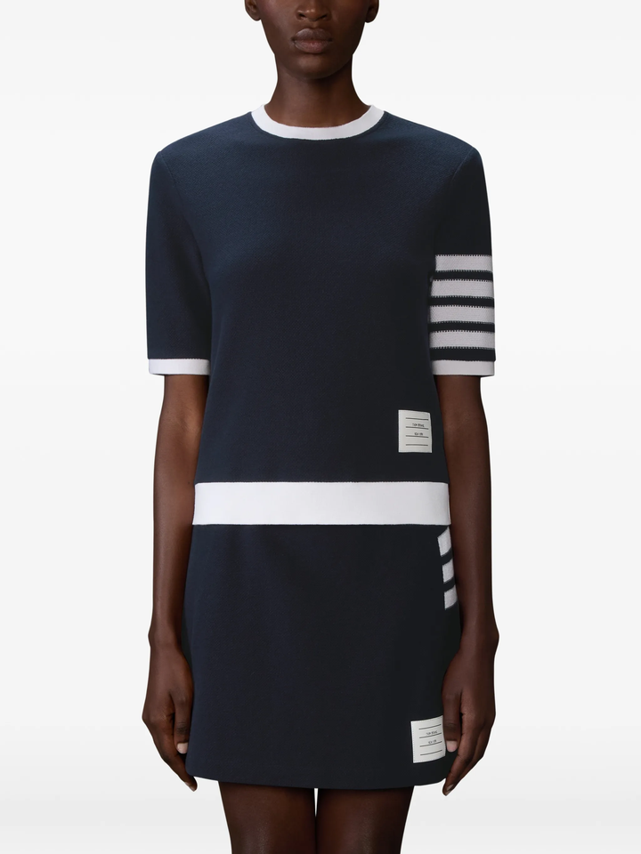 Rib Cuff Tee Textured Pique