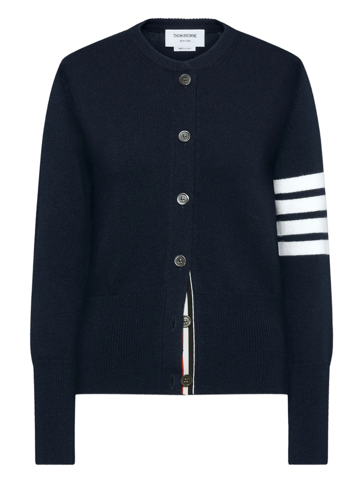 Jersey Intarsia Classic Fit Cardigan