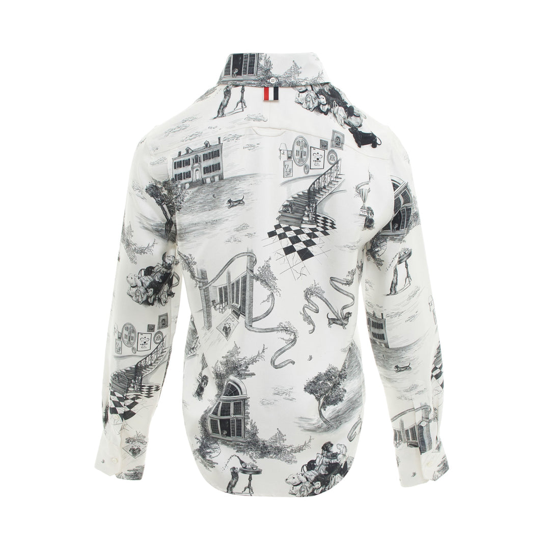 Thom Browne Easy Fit Point Collar Shirt – Available at Club 21, Official Retailer in Singapore, Malaysia & Thailand with Global Shipping Online