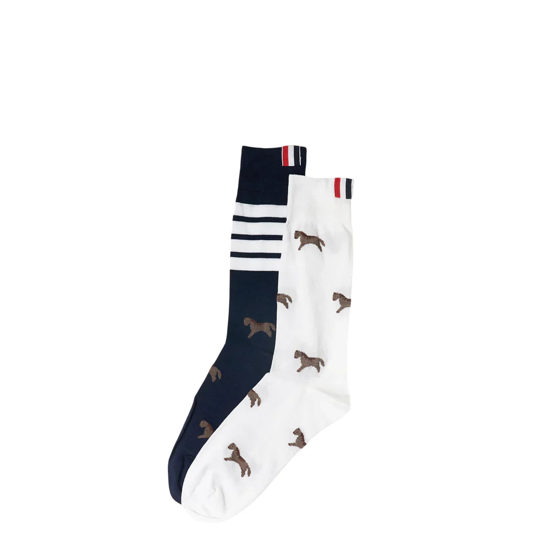 Horse Pattern Mid Calf Socks