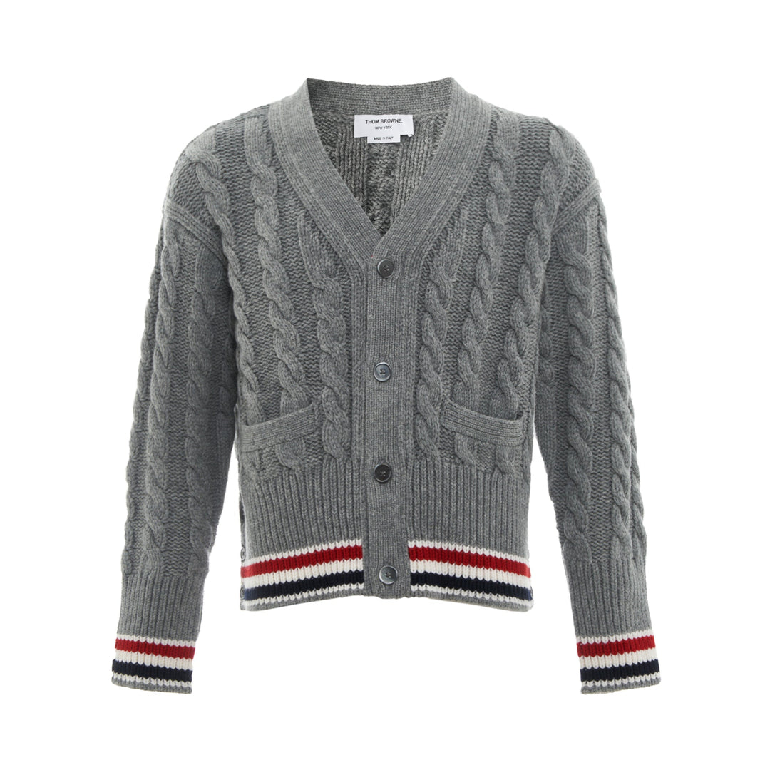 Thom Browne Cable Knit Cardigan – Available at Club 21, Official Retailer in Singapore, Malaysia & Thailand with Global Shipping Online