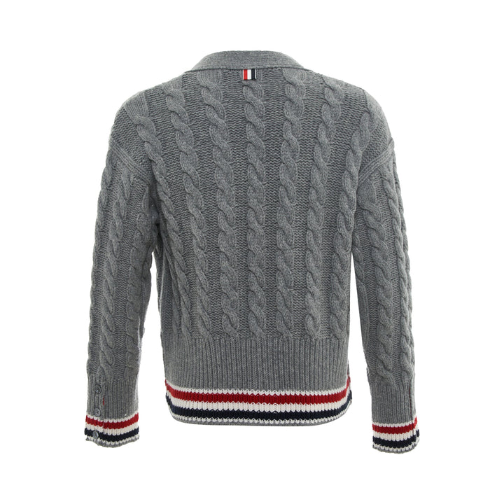 Thom Browne Cable Knit Cardigan – Available at Club 21, Official Retailer in Singapore, Malaysia & Thailand with Global Shipping Online