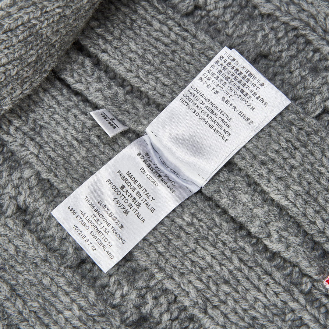 Thom Browne Cable Knit Cardigan – Available at Club 21, Official Retailer in Singapore, Malaysia & Thailand with Global Shipping Online