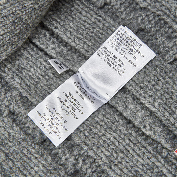 Thom Browne Cable Knit Cardigan – Available at Club 21, Official Retailer in Singapore, Malaysia & Thailand with Global Shipping Online