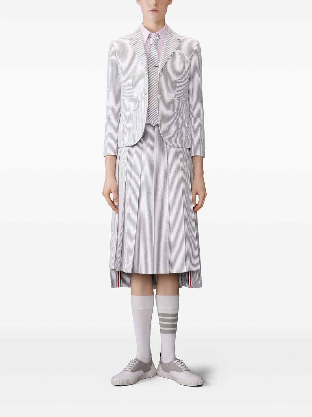 Cropped Short Sleeve Oxford Shirt
