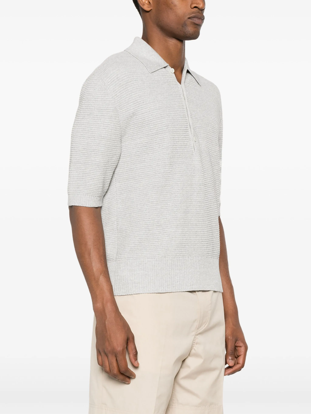 Textured Stitch Relaxed Fit Polo