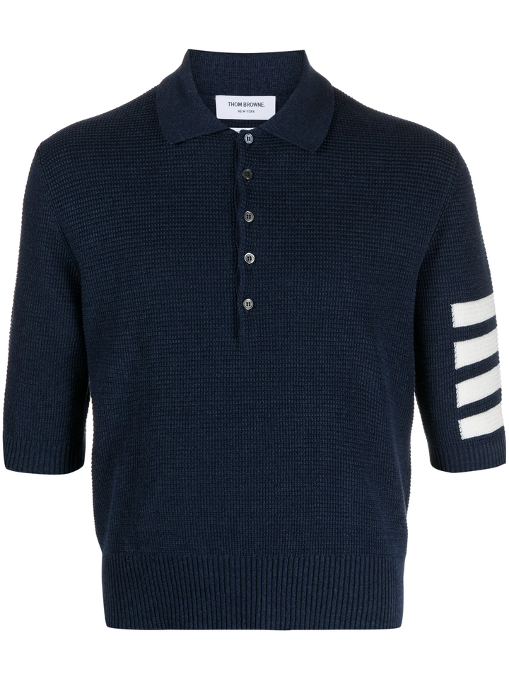 Textured Stitch Relaxed Fit Polo