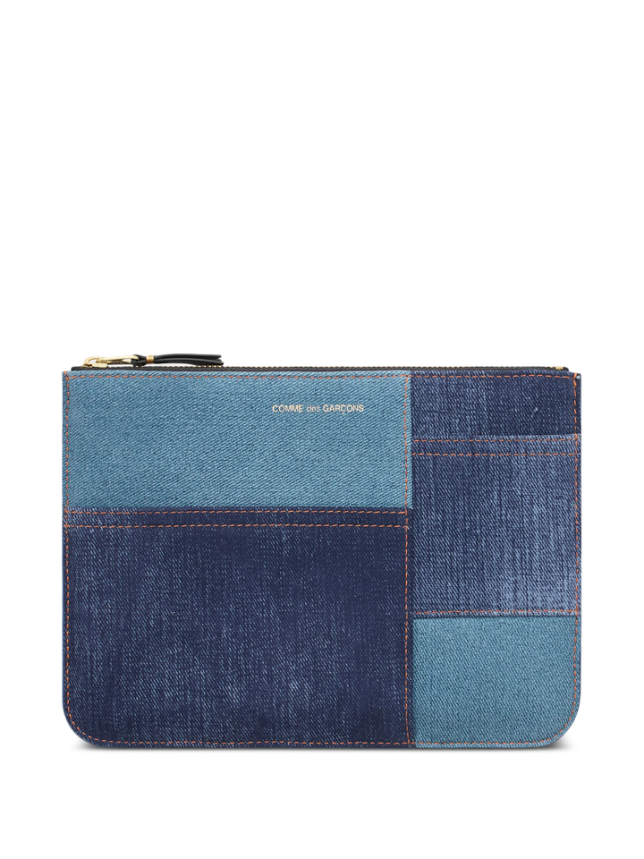 Denim Patchwork Pouch
