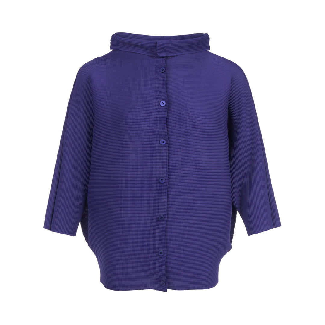 Dolman Stretch Pleats Cardigan