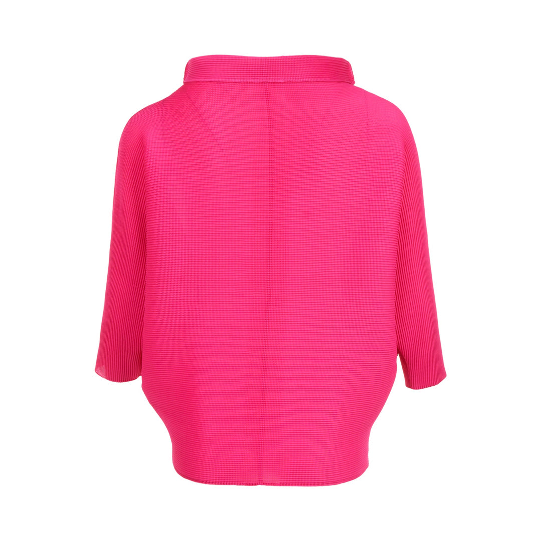 Dolman Stretch Pleats Cardigan