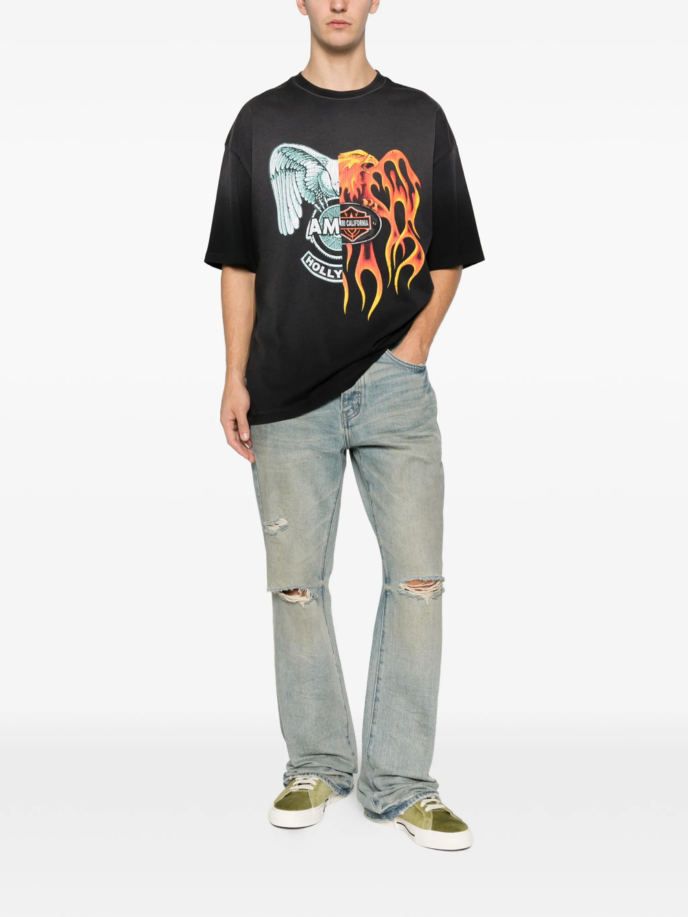 AMIRI Spliced Logo Tee - view 2