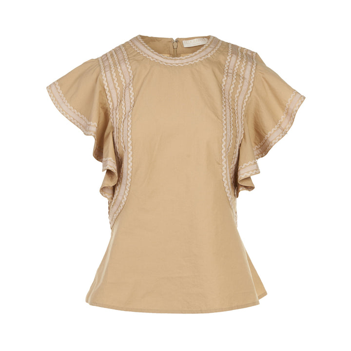 Anora Flutter Sleeve Top