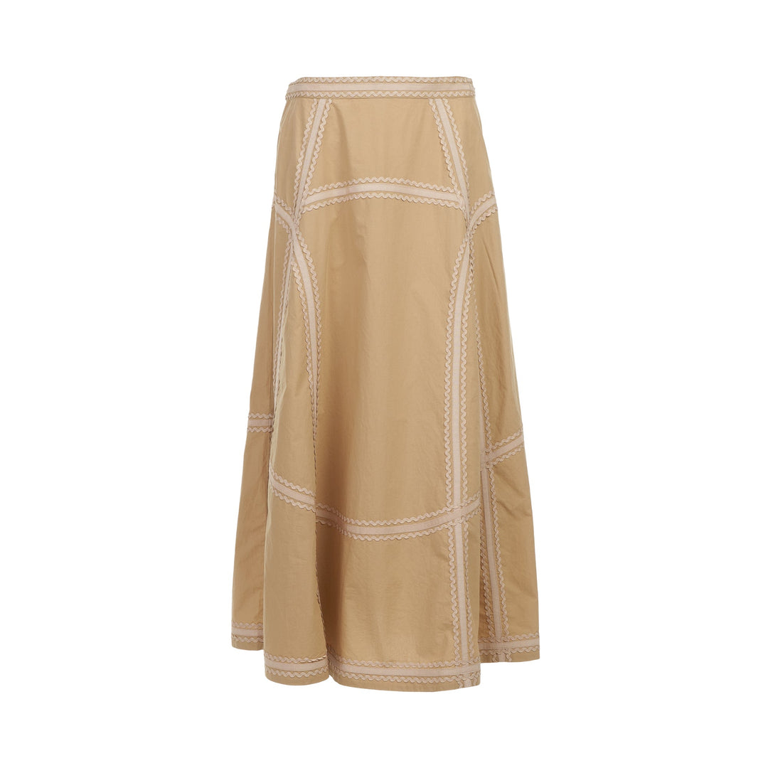 Norah A-Line Midi Skirt