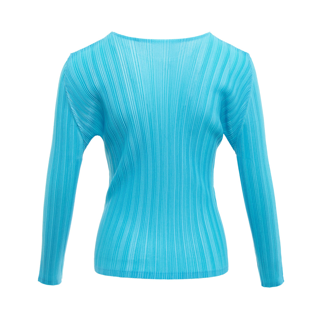 Rib Pleats Long Sleeve Shirt