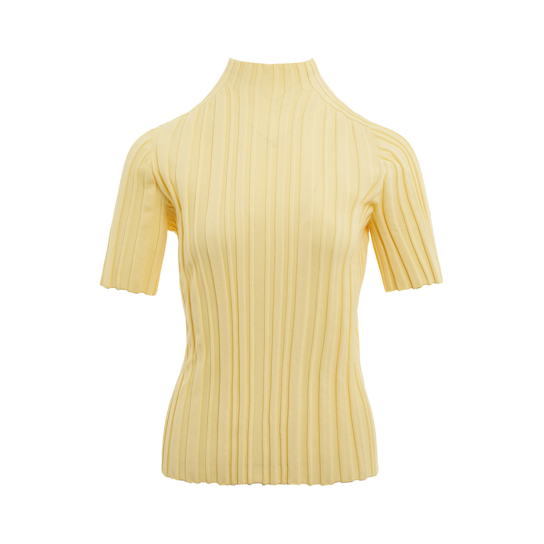 Rib Knit Short Sleeve Shirt