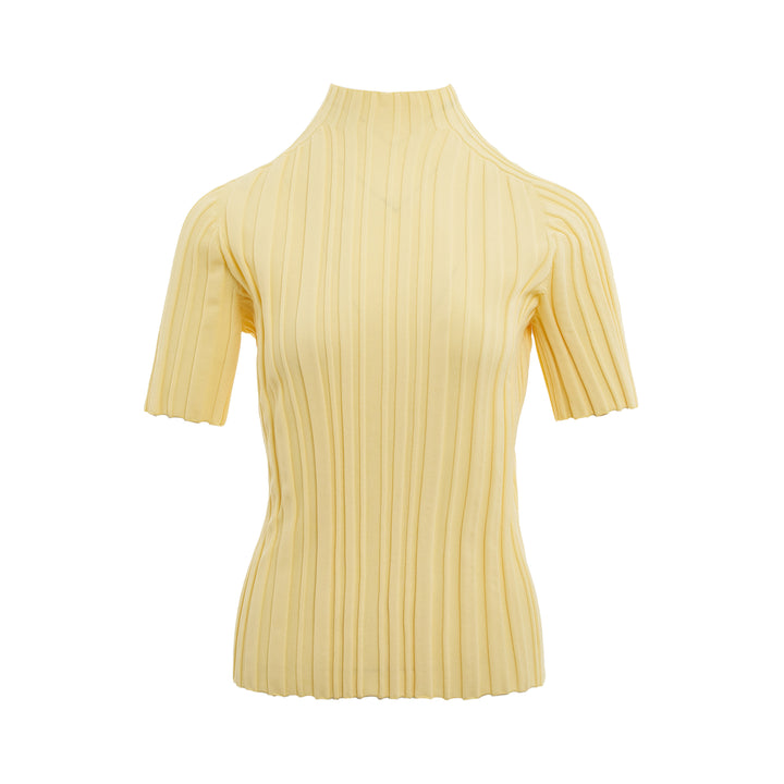 Rib Knit Short Sleeve Shirt
