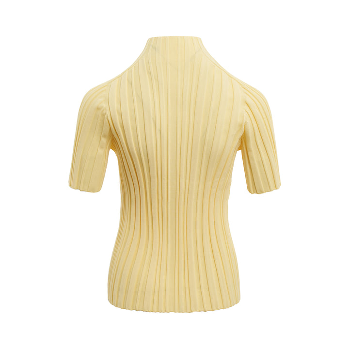Rib Knit Short Sleeve Shirt