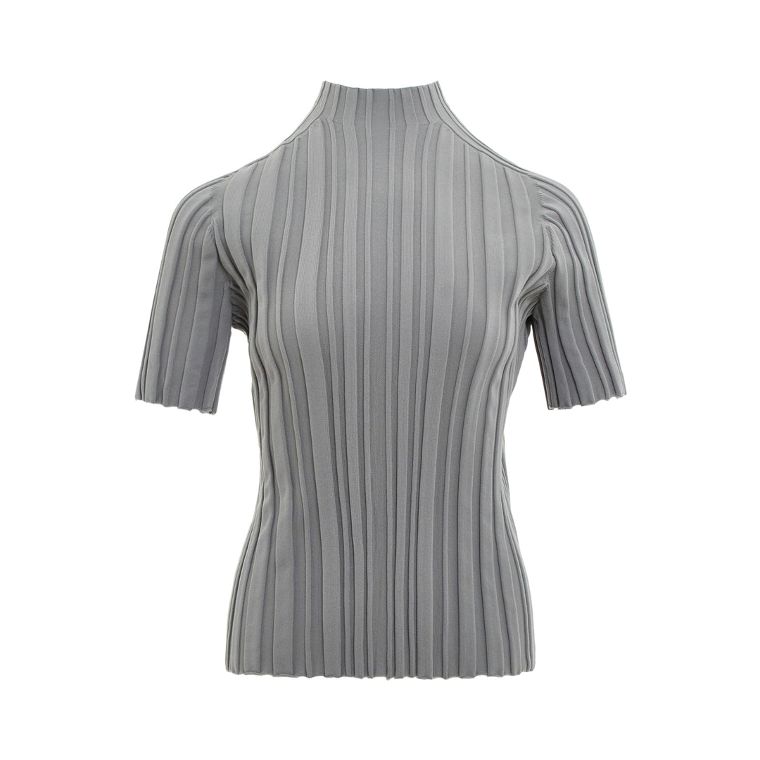 Rib Knit Short Sleeve Shirt