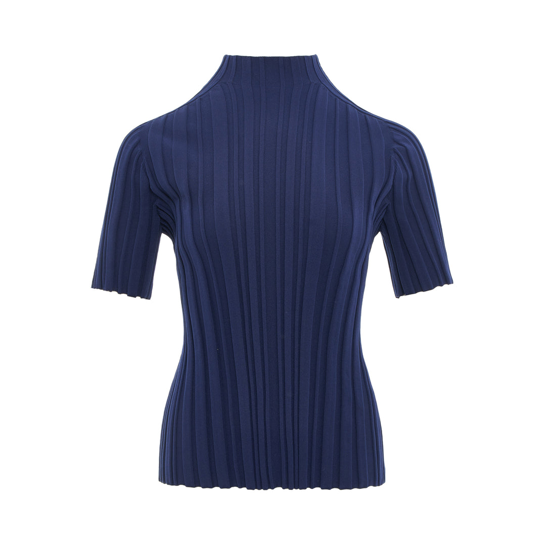 Rib Knit Short Sleeve Shirt
