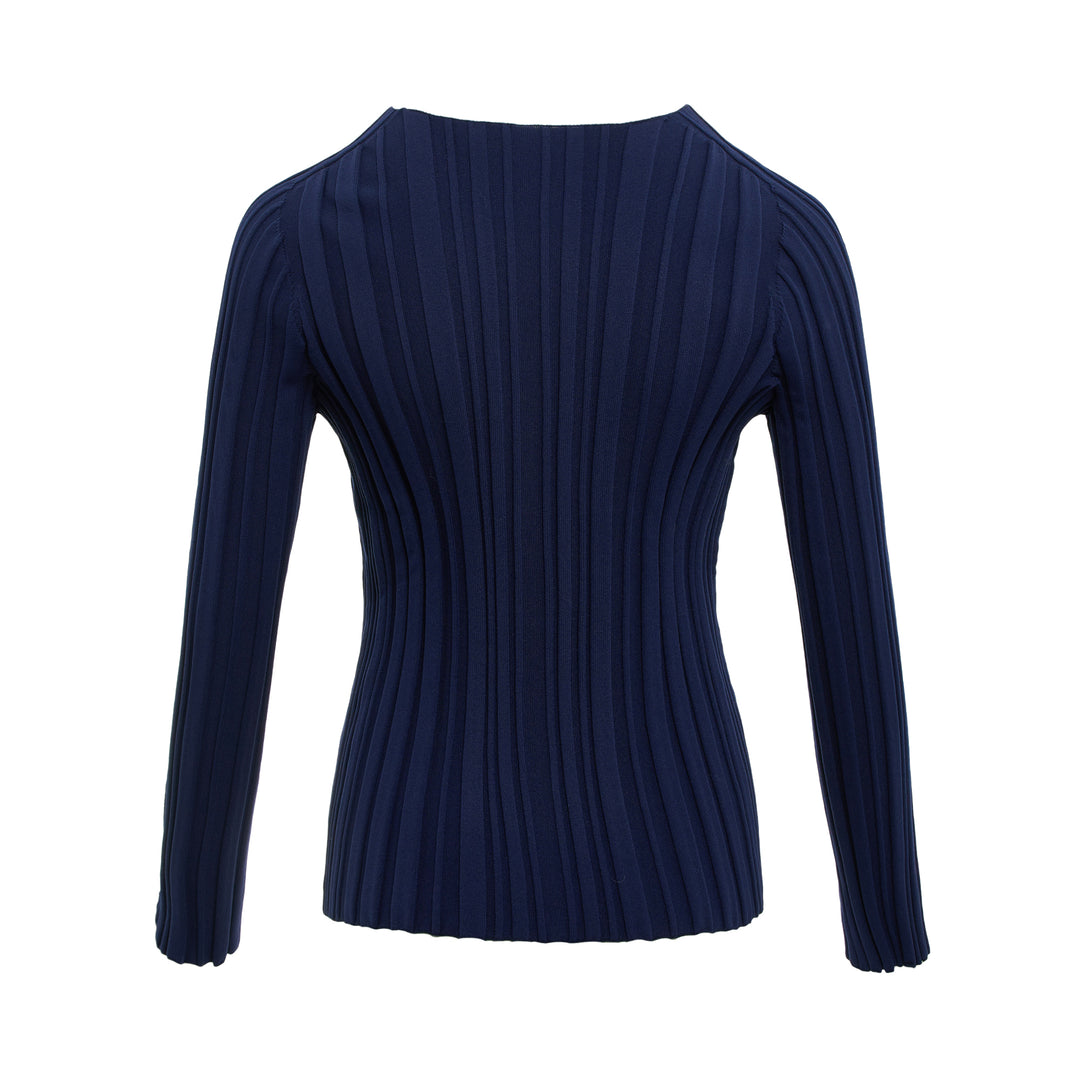 Rib Knit Long Sleeve Shirt