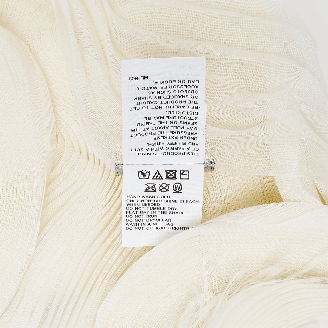 Feather Ramie Pleats Stole