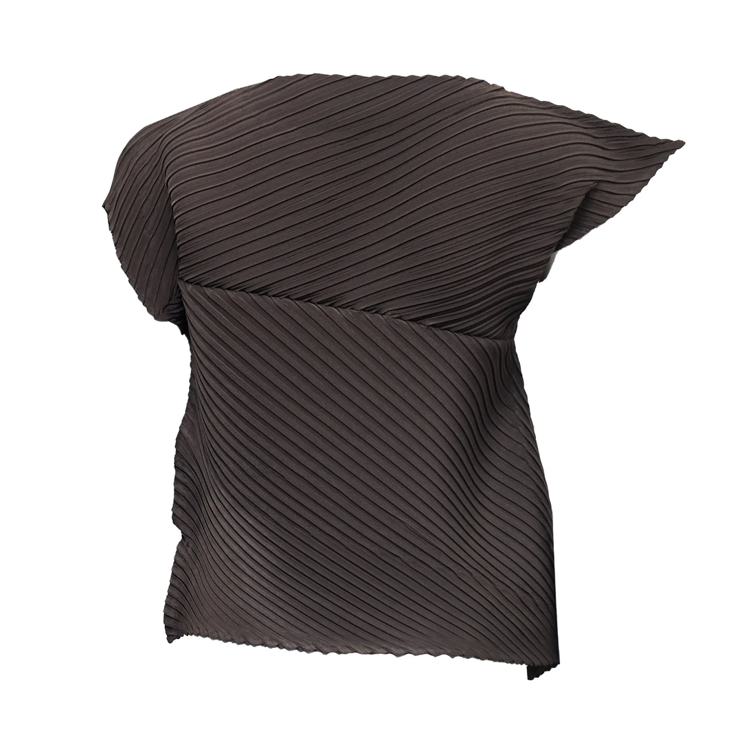 Plaster Pleats Solid Shirt