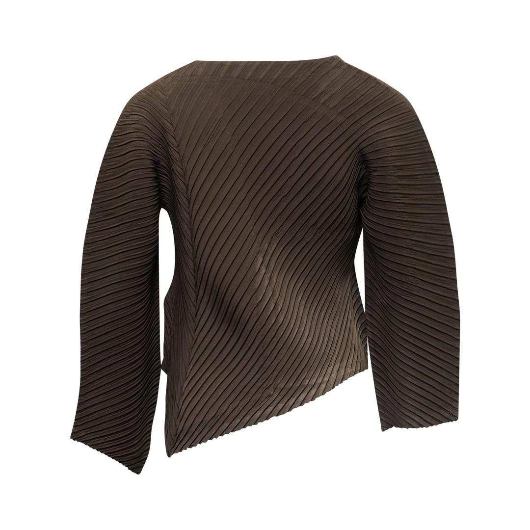 Plaster Pleats Cardigan