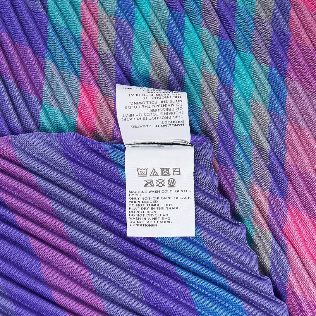 Check Pleats Stole