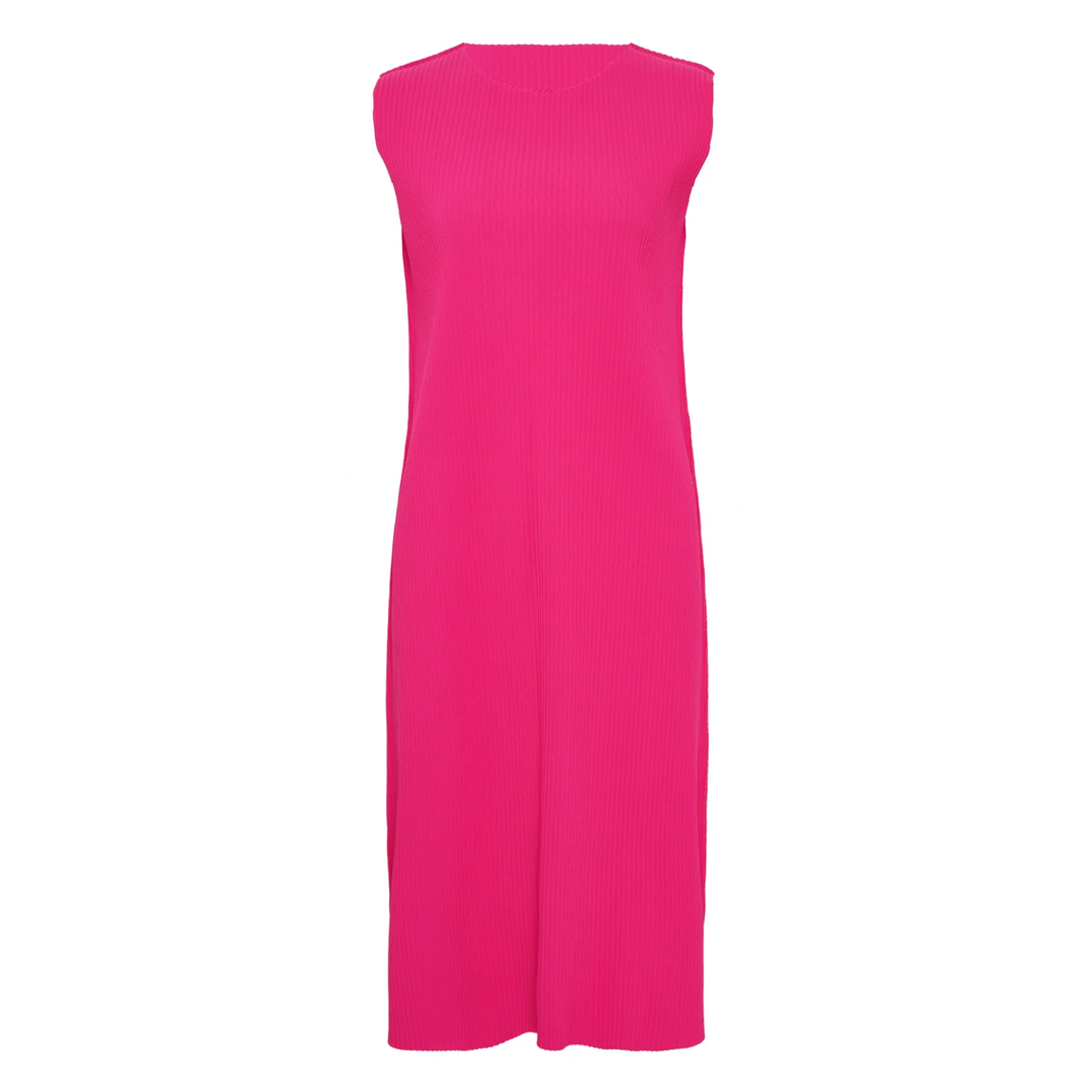 Fine Knit Pleated Dress
