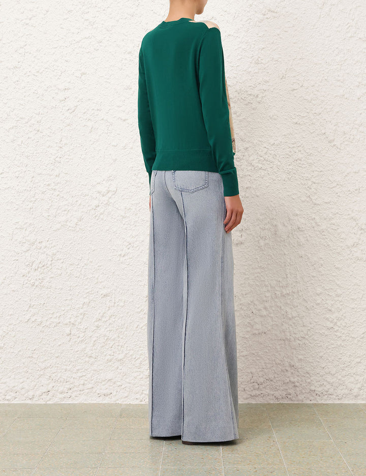 Rebellion Silk Front Cardigan
