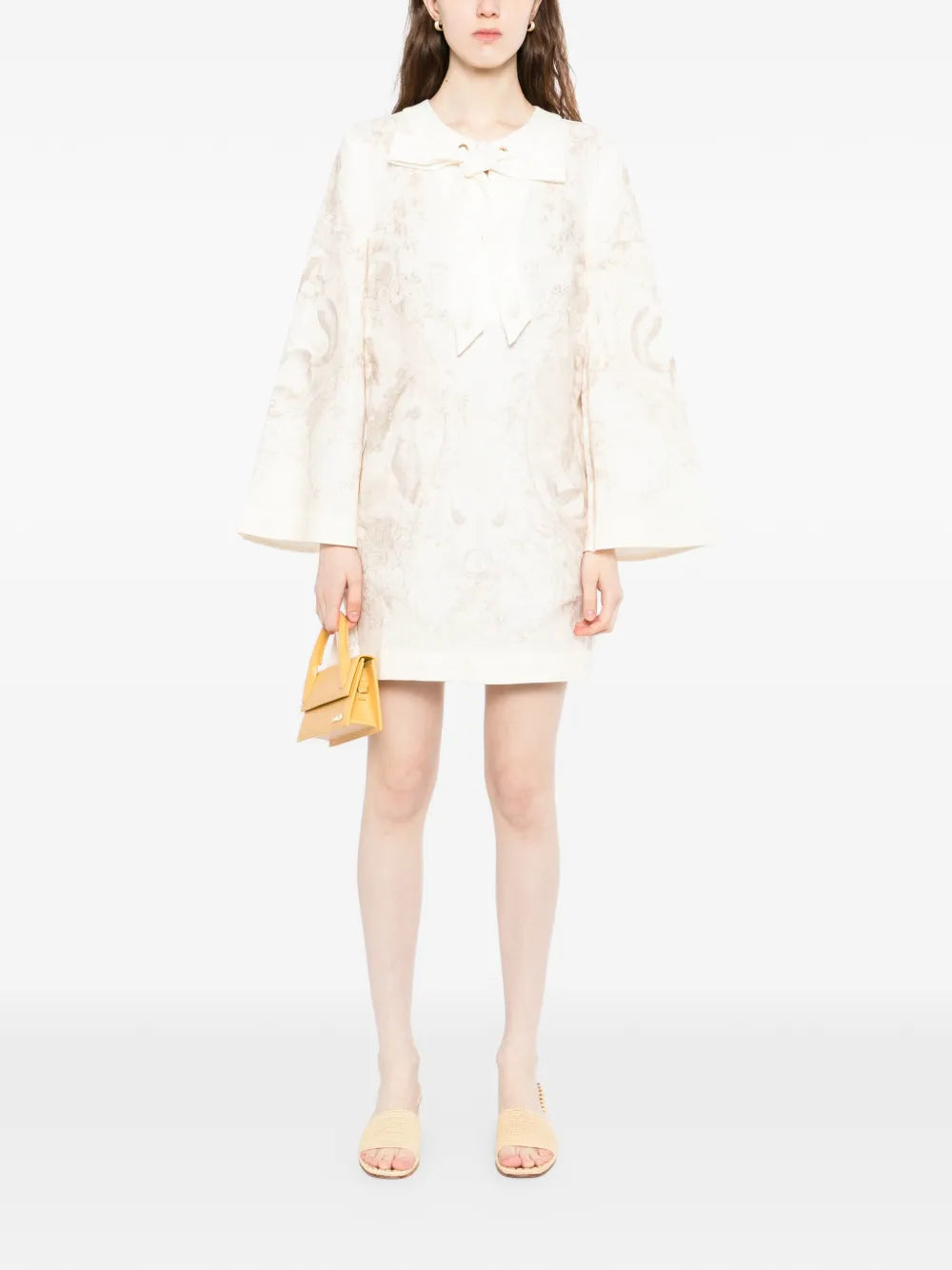 Tie Neck Tunic Dress