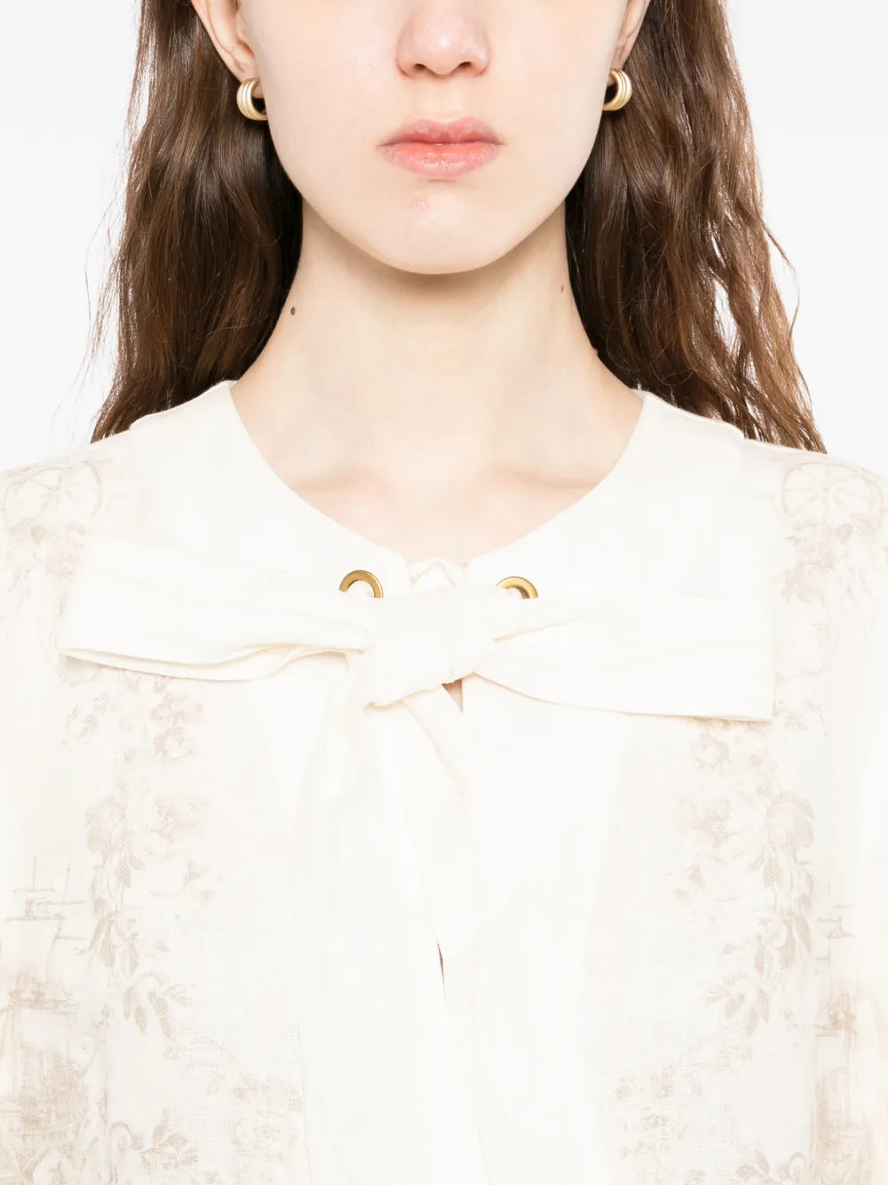 Tie Neck Tunic Dress