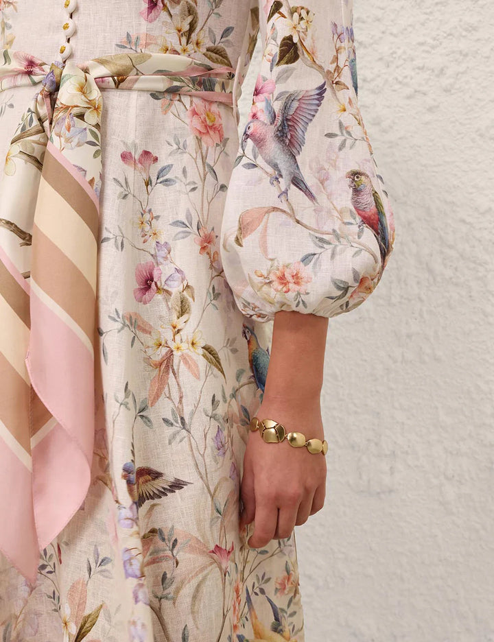 Rebellion Button Midi Dress