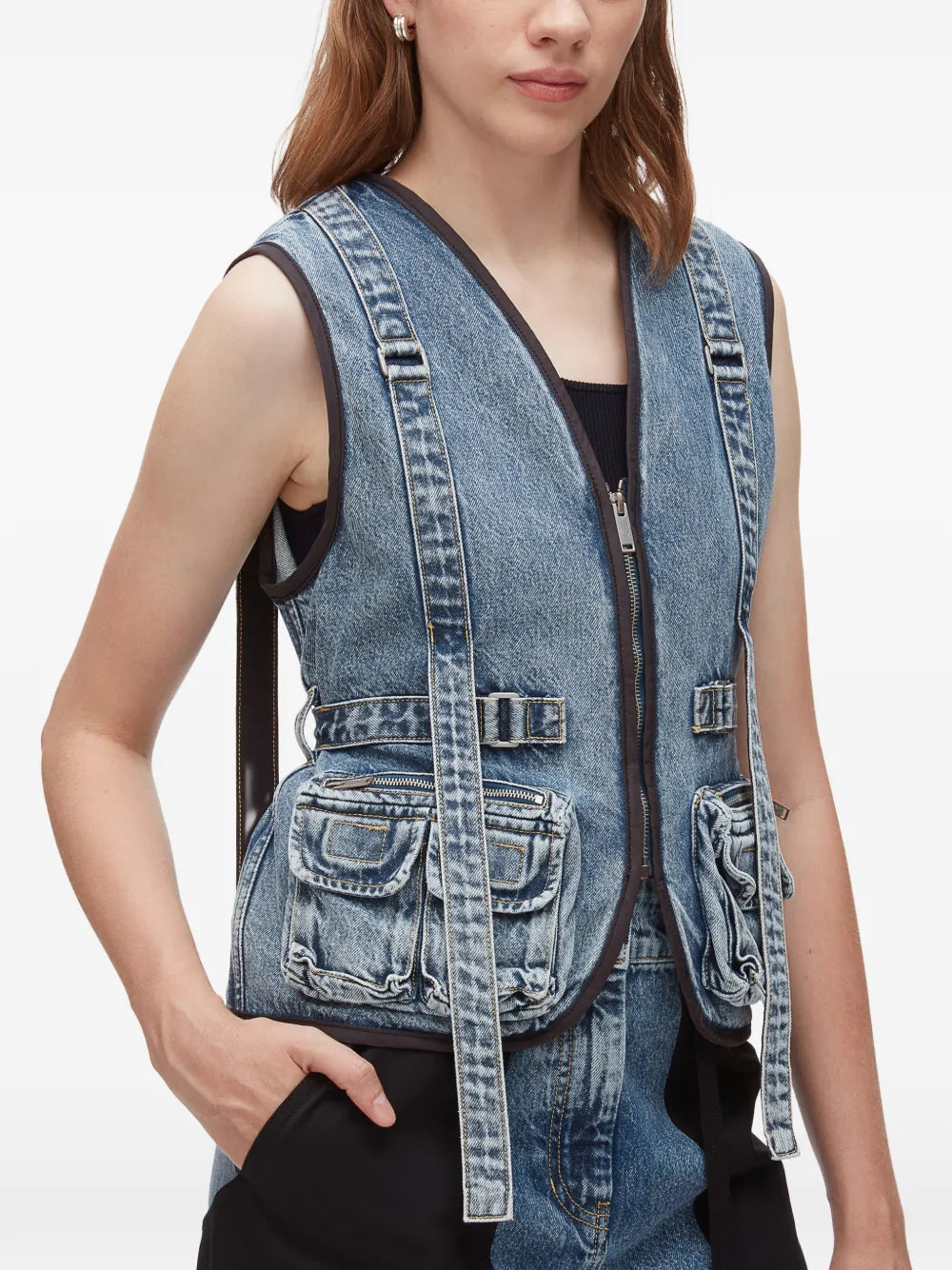 Lightweight Denim Field Vest
