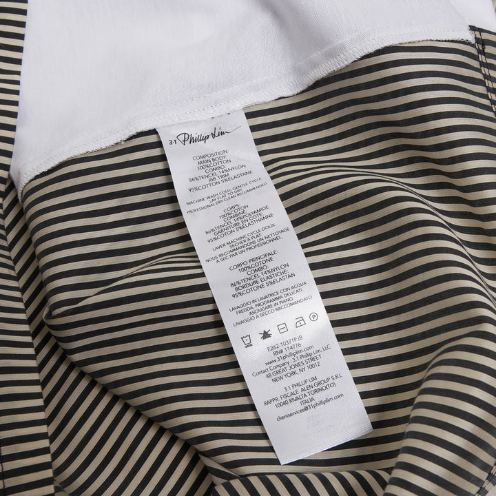 Short Sleeve Ruched Sleeve Combo Tee